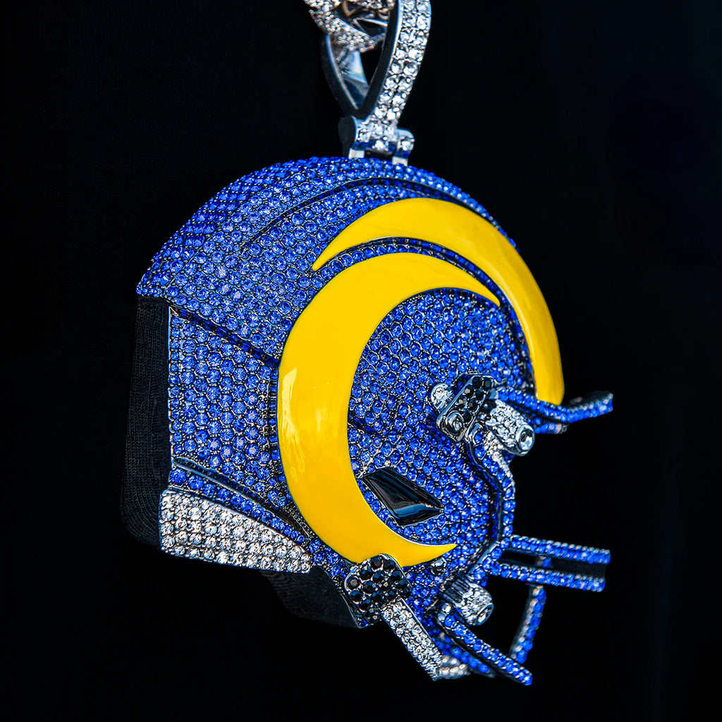 Giant Los Angeles Rams Official NFL Helmet Pendant