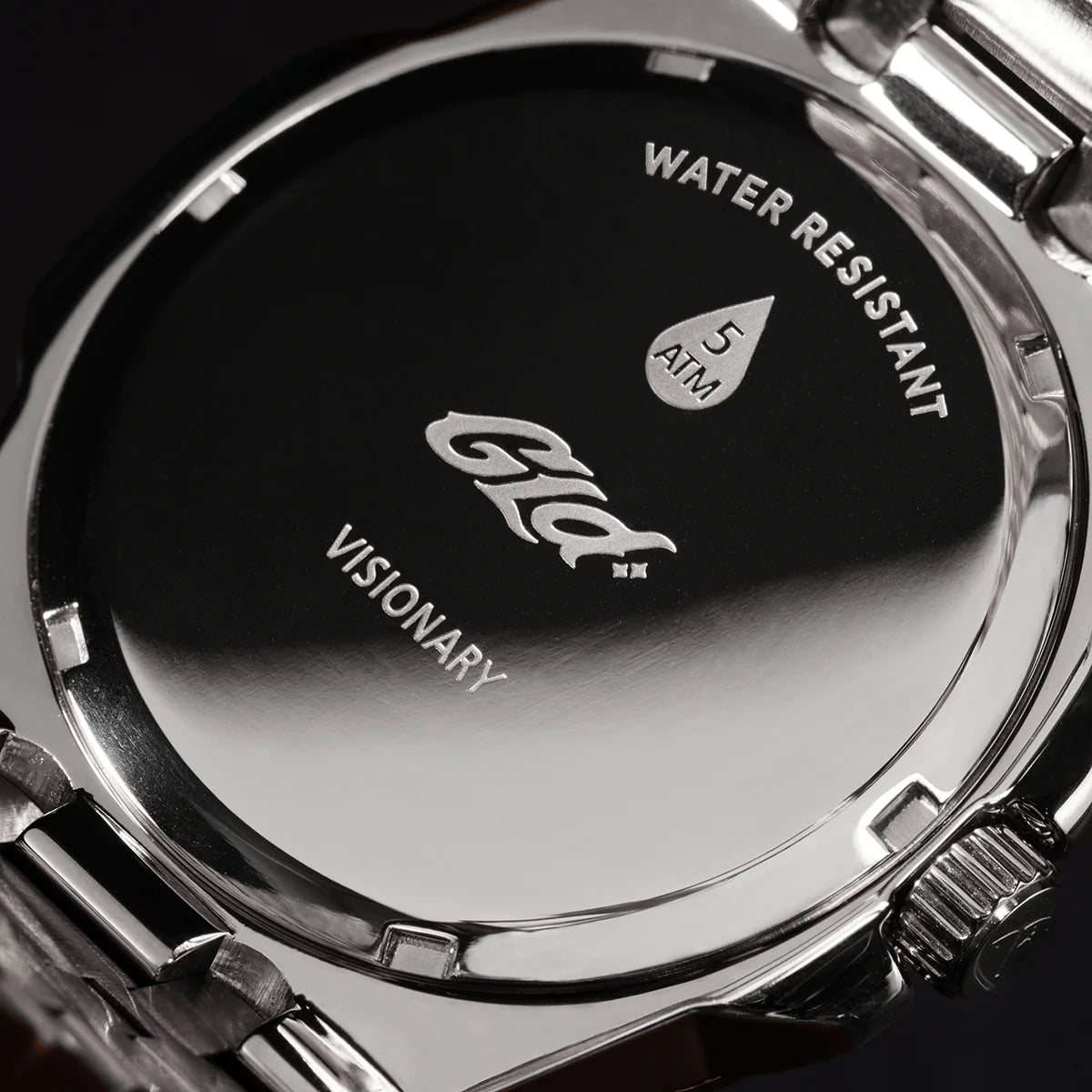 39MM Visionary Iced Pink Stone Band Watch - White Gold