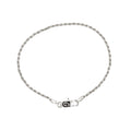 Rope Chain Bracelet in Sterling Silver - 2mm
