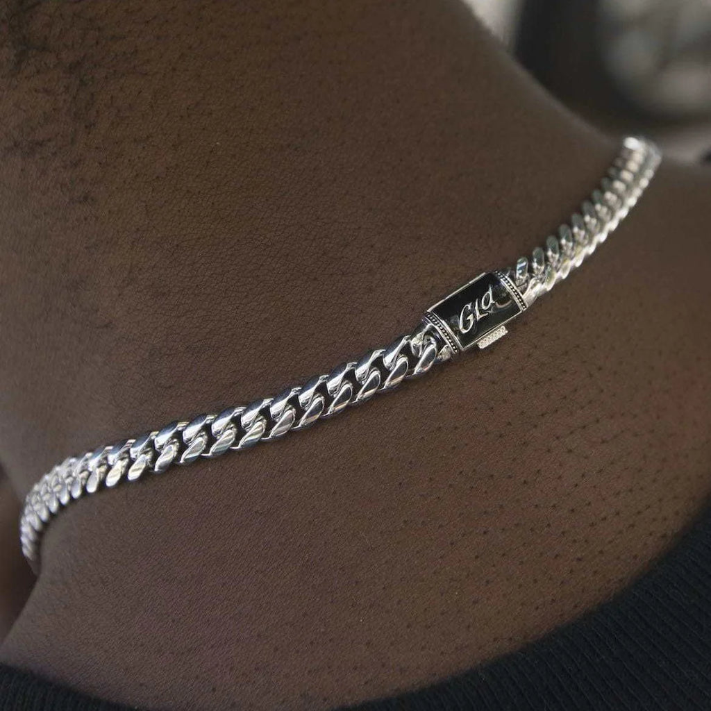 Solid White Gold GLD Signature Miami Cuban (6mm)