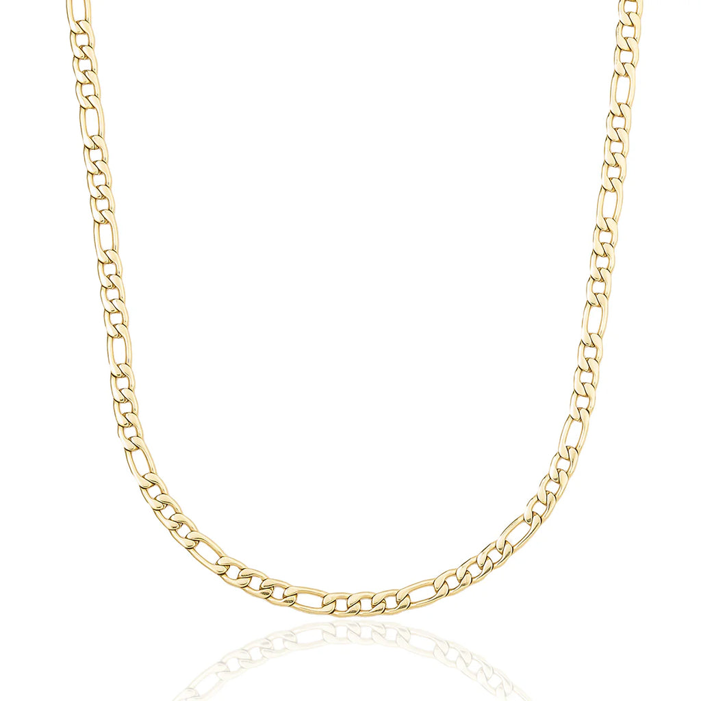 Figaro Chain in Yellow Gold - 4mm