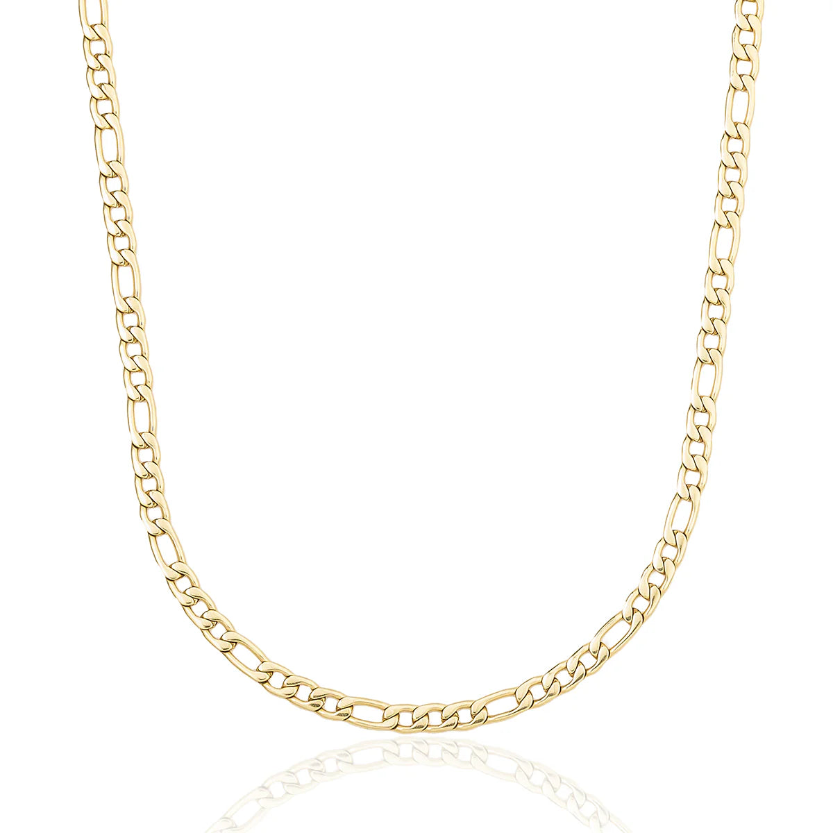 Figaro Chain in Yellow Gold - 4mm