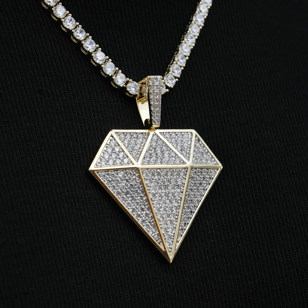 Large GLD Diamond Pendant