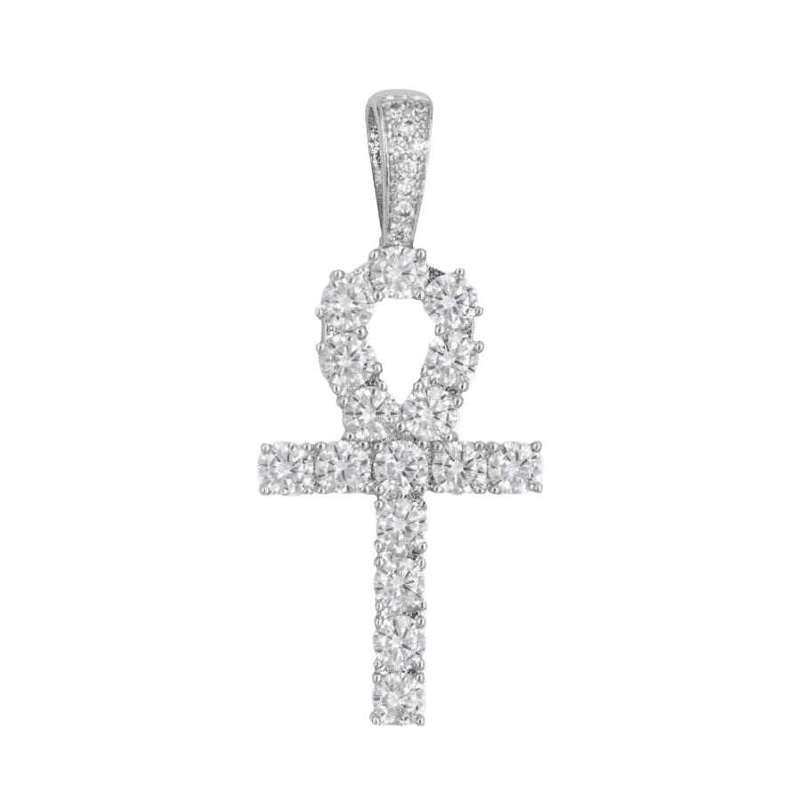 Heart and Cross Set in White Gold