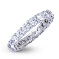 Round Cut Eternity Lab Diamond Band Ring in Platinum - 3.8mm