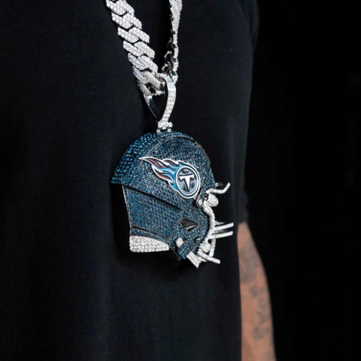 Giant Tennessee Titans Official NFL Helmet Pendant