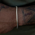 Snake Chain Bracelet in White Gold- 4mm