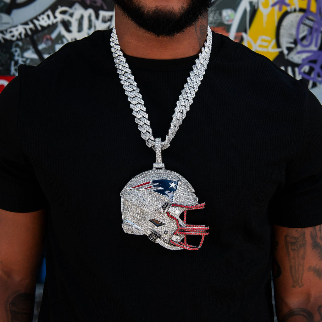 Giant New England Patriots Official NFL Helmet Pendant