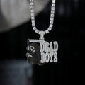 GLD X Sesh Bones Iced Dead Boys Pendant in White Gold