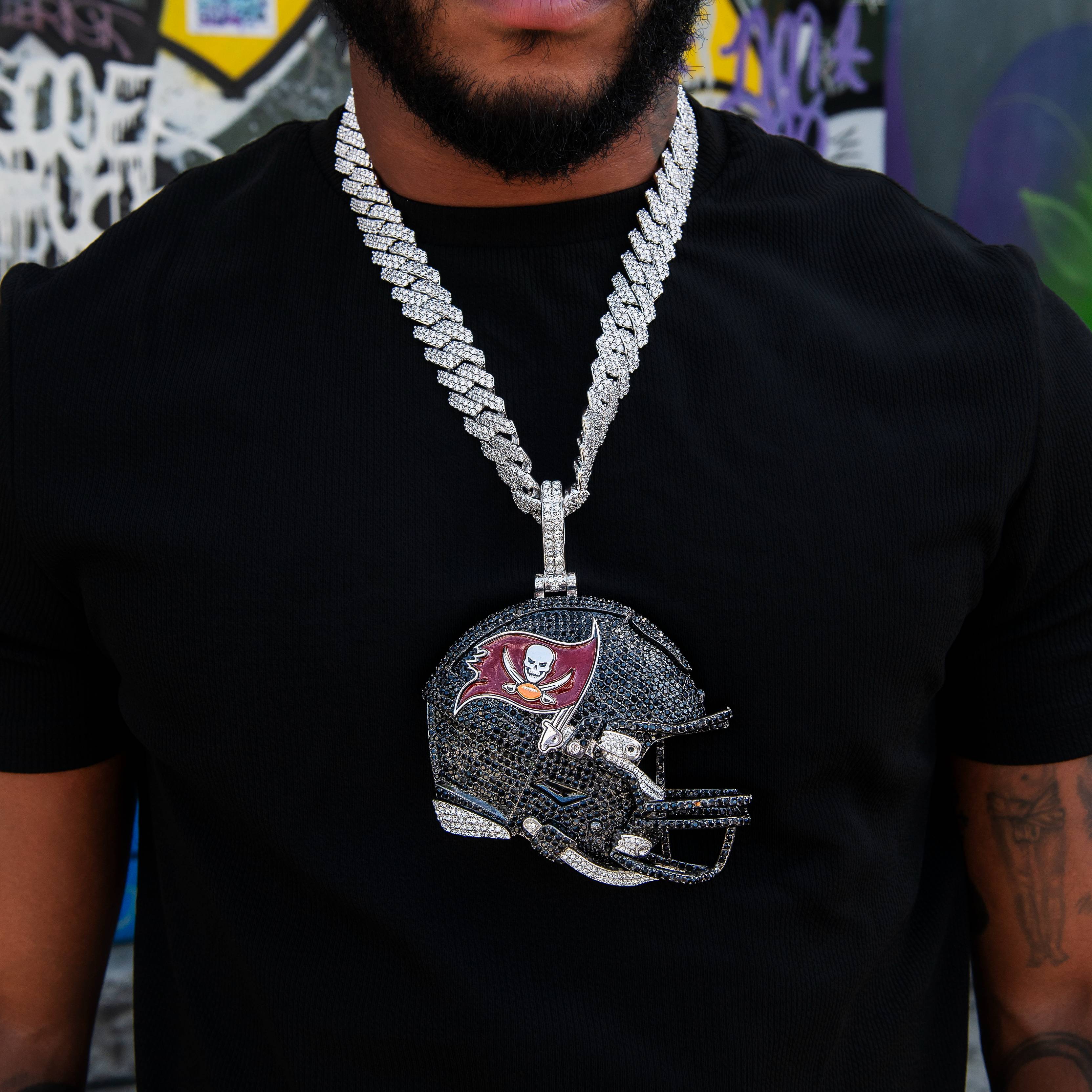 Giant Tampa Bay Buccaneers Official NFL Helmet Pendant