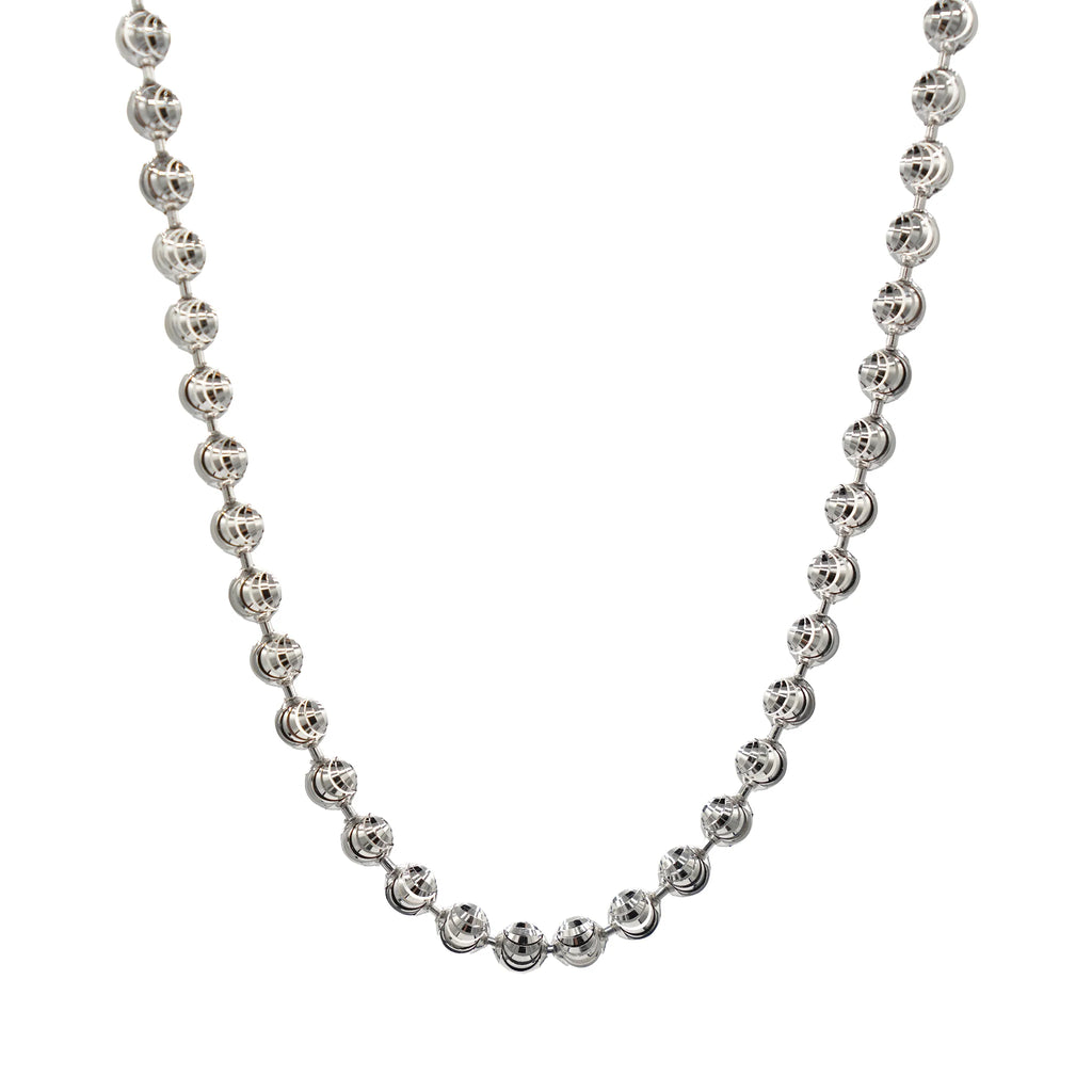 Moon Cut Ball Chain in Sterling Silver - 4mm