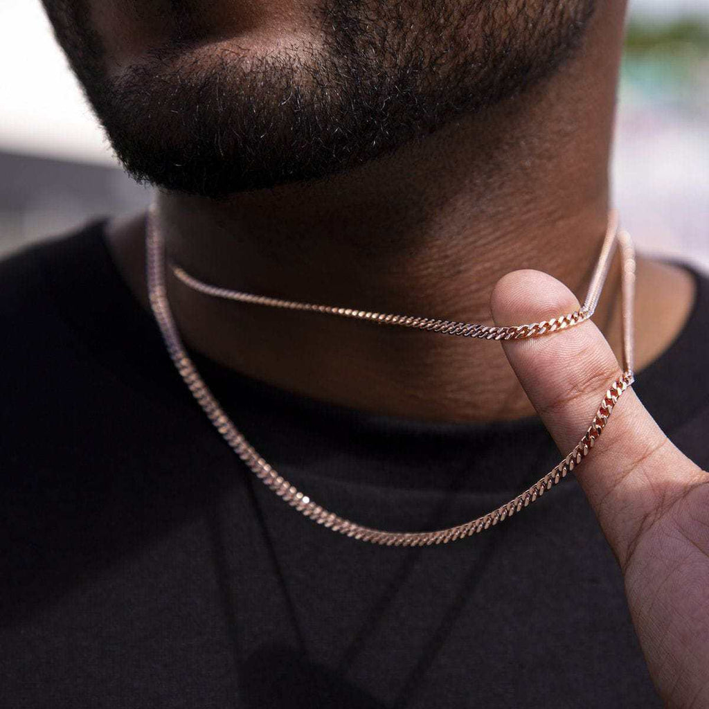 Micro Cuban in Rose Gold
