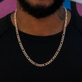 Figaro Chain in Rose Gold- 6mm