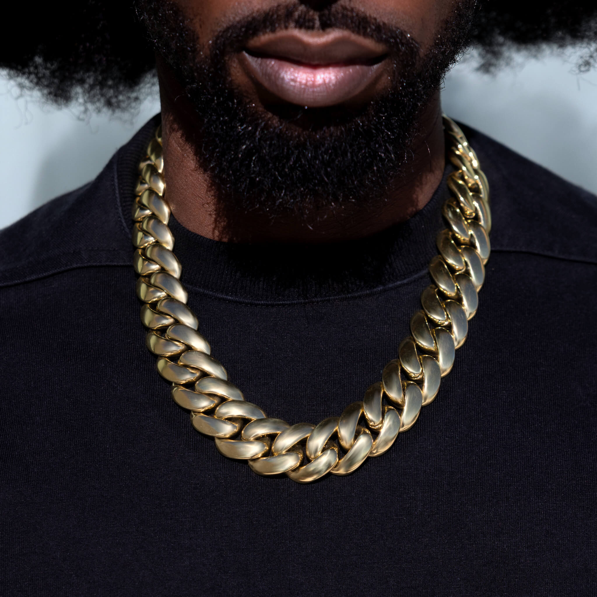 Miami Cuban Chain in Yellow Gold - 25mm