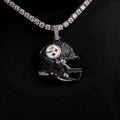 2025 Pittsburgh Steelers Team Helmet Pendant - White Gold