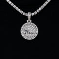 Philadelphia 76ers Official NBA Micro Logo Pendant in White Gold
