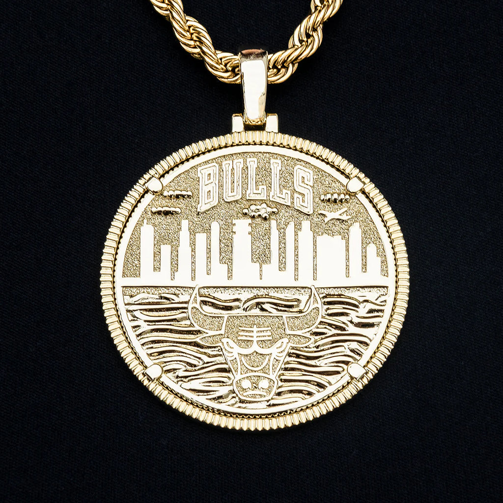 Chicago Bulls Official NBA Coin Pendant