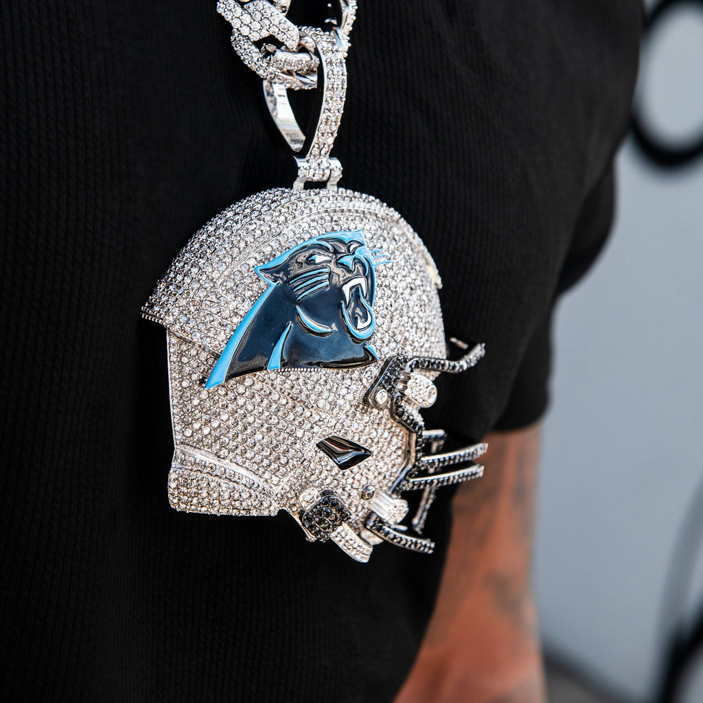 Giant Carolina Panthers Official NFL Helmet Pendant