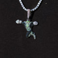 Green Lantern Body Official DC Comics Pendant in White Gold