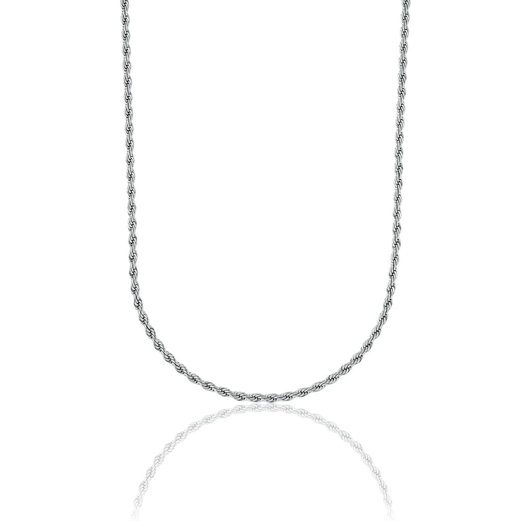 Rope Chain in Sterling Silver - 2mm