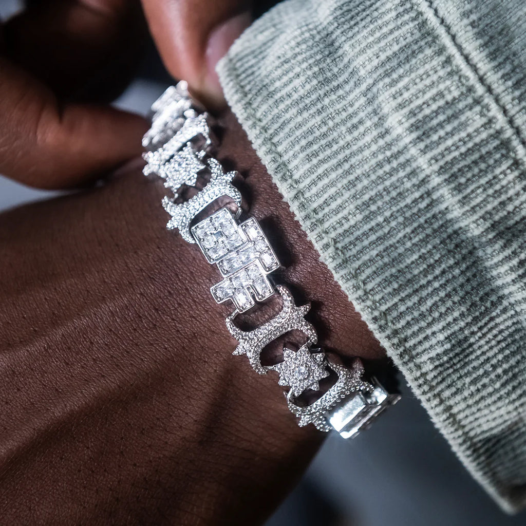 OTF Baguette Infinity Bracelet- 17mm