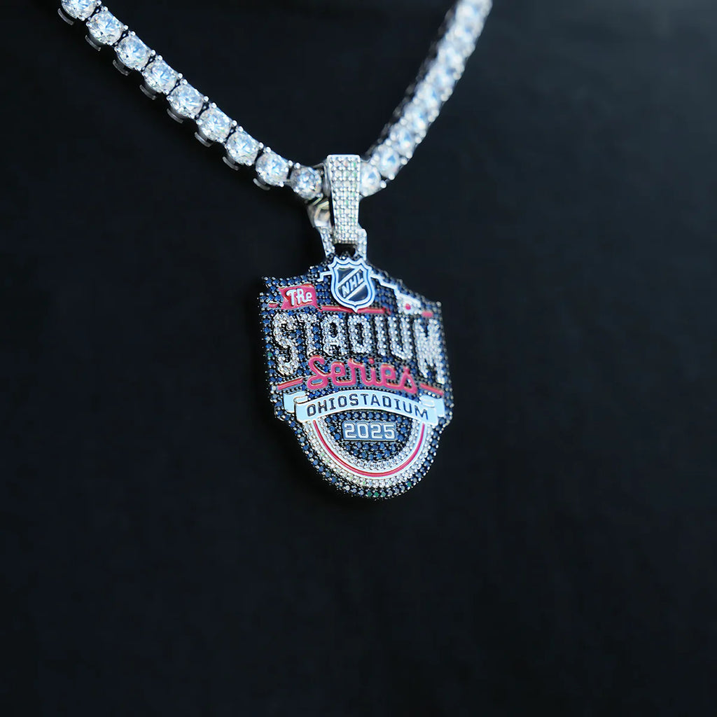 Stadium Series Official NHL Logo Pendant in White Gold