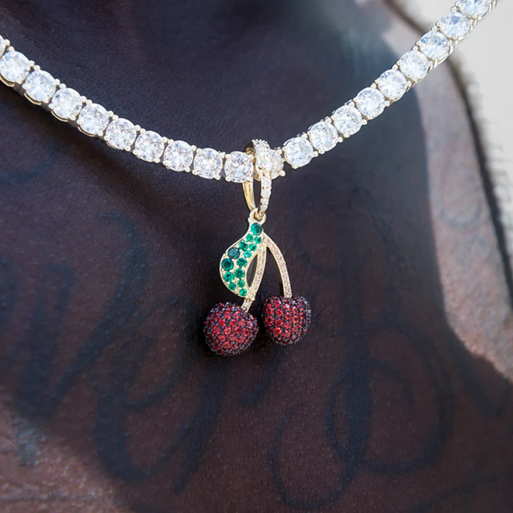 Iced Cherry Pendant