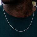 Figaro Chain in White Gold- 2mm