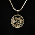 Sacramento Kings Official NBA Coin Pendant in Yellow Gold