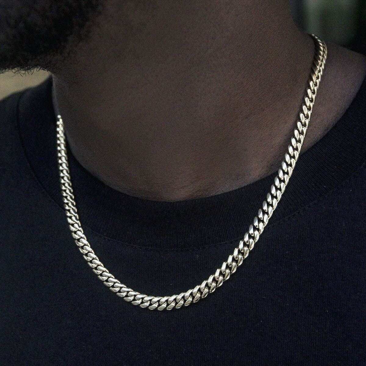 Solid White Gold GLD Signature Miami Cuban (6mm)