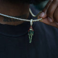 Poison Ivy Body Official DC Comics Pendant in Gold / Black Rhodium
