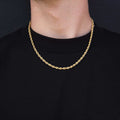 Solid Gold Rope Chain (4mm)