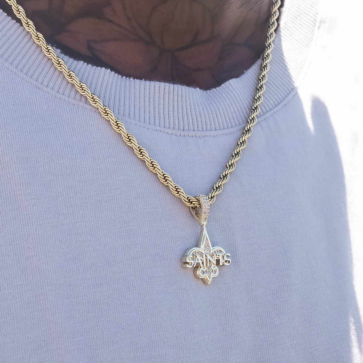 New Orleans Saints Official NFL Micro Logo Pendant