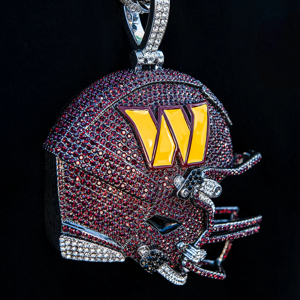 Giant Washington Commanders Official NFL Helmet Pendant