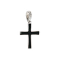 Simple Micro Cross Pendant in Sterling Silver