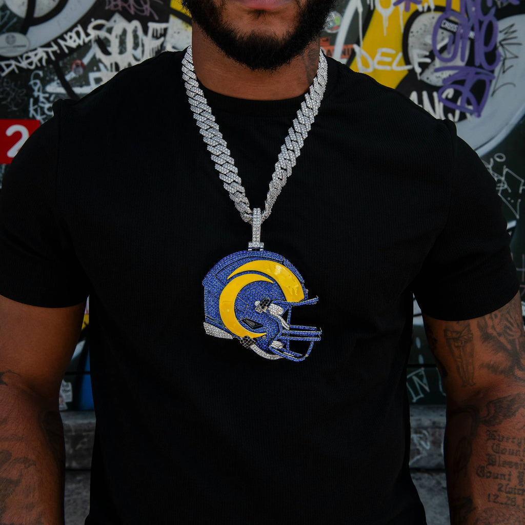 Giant Los Angeles Rams Official NFL Helmet Pendant