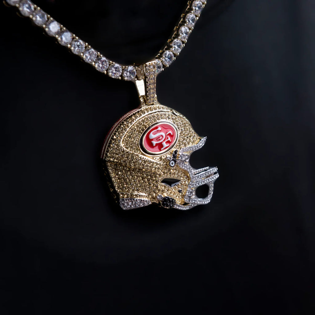 2025 San Francisco 49ers Team Helmet Pendant  - Gold