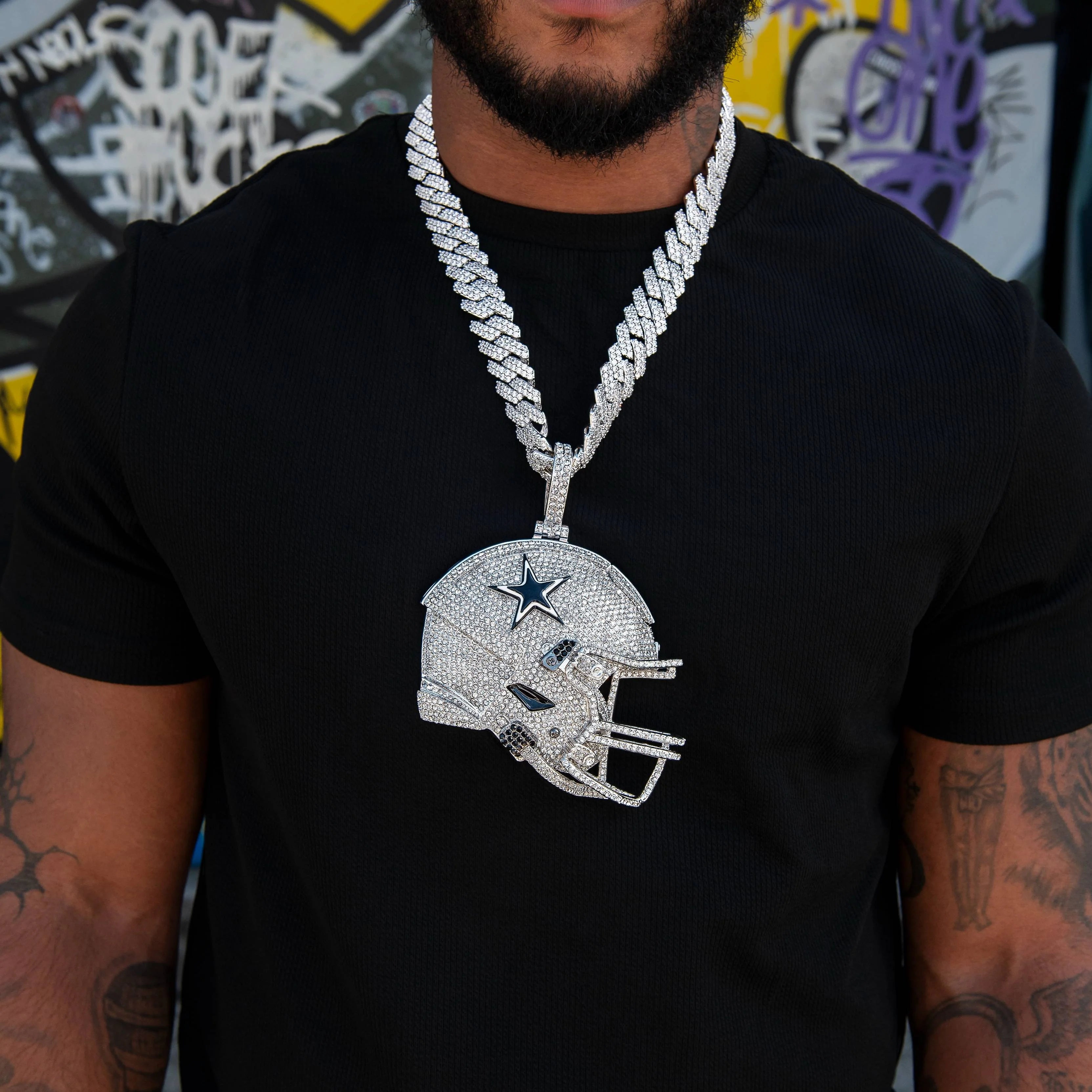 Giant Dallas Cowboys Official NFL Helmet Pendant