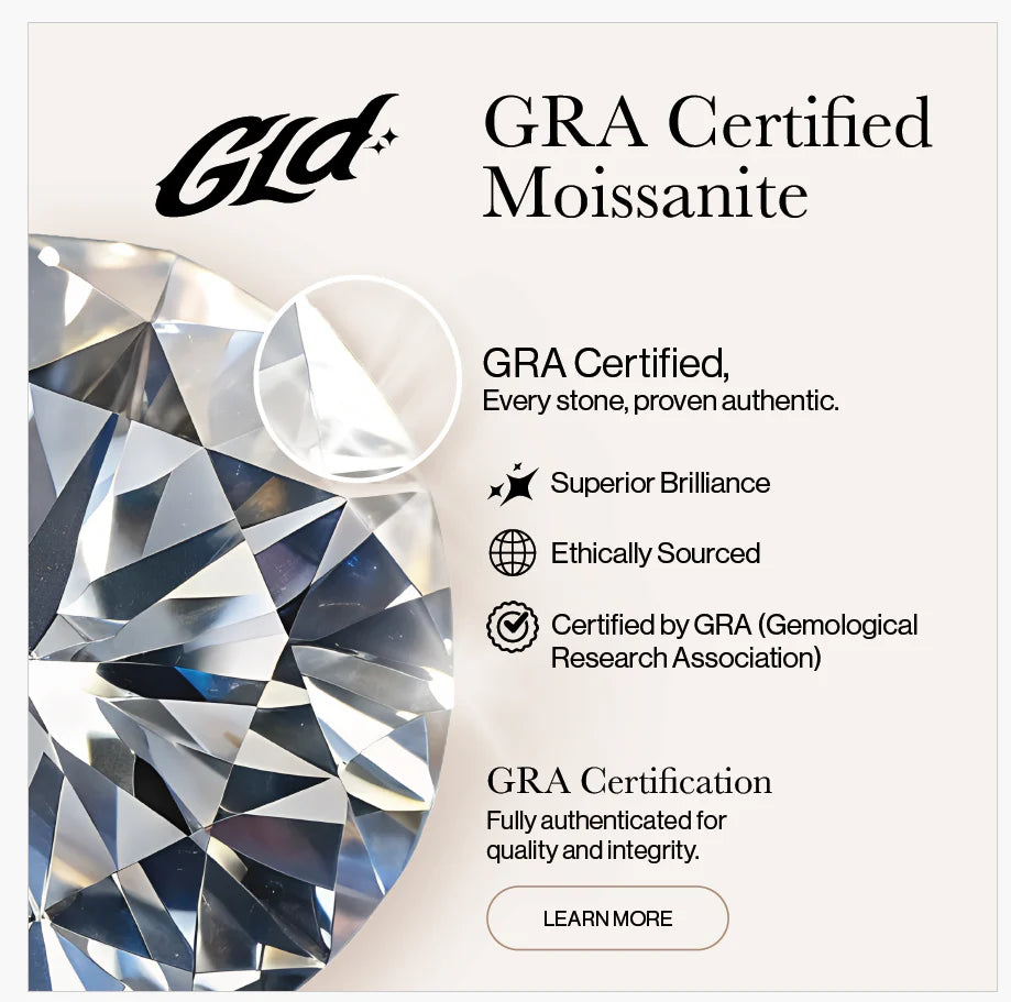 Men's Moissanite Diamond Studded Cross Earring in Yellow Gold Vermeil