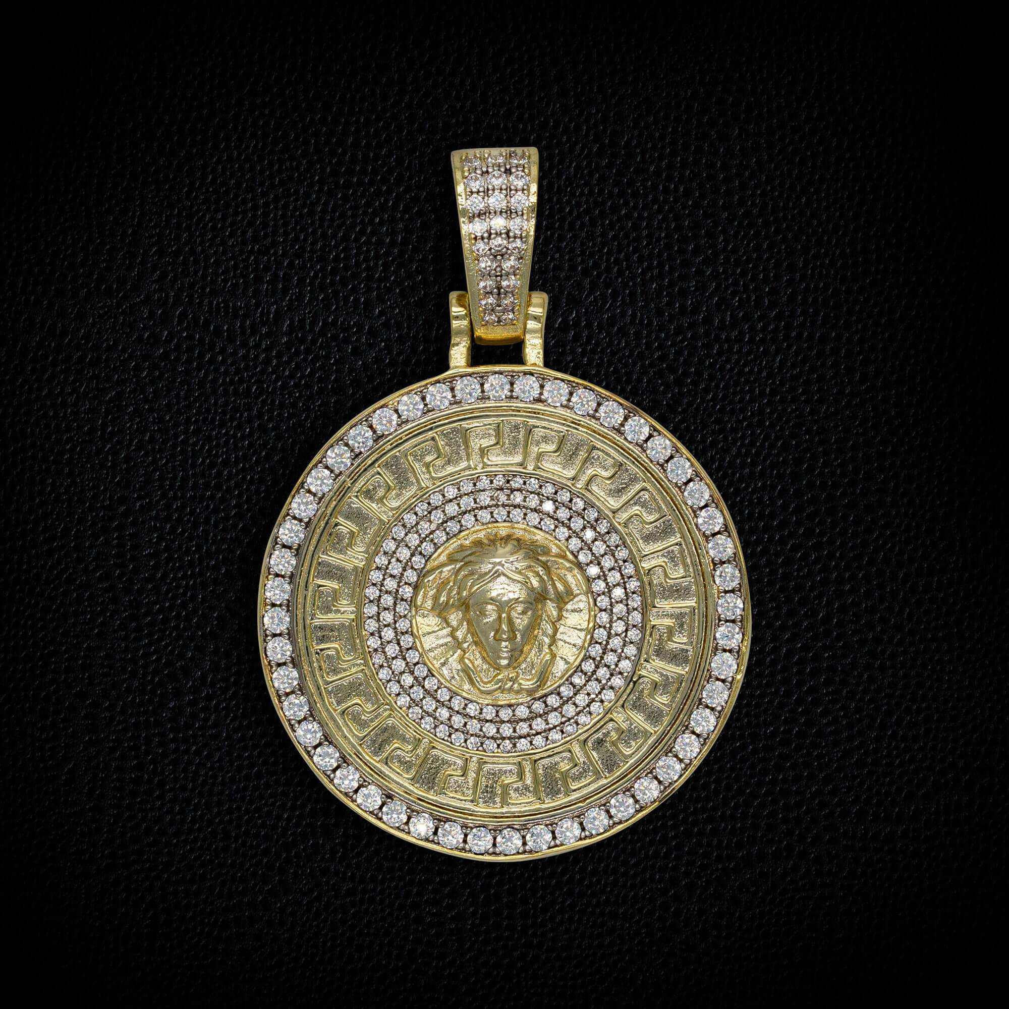 Medusa Pendant in Yellow Gold