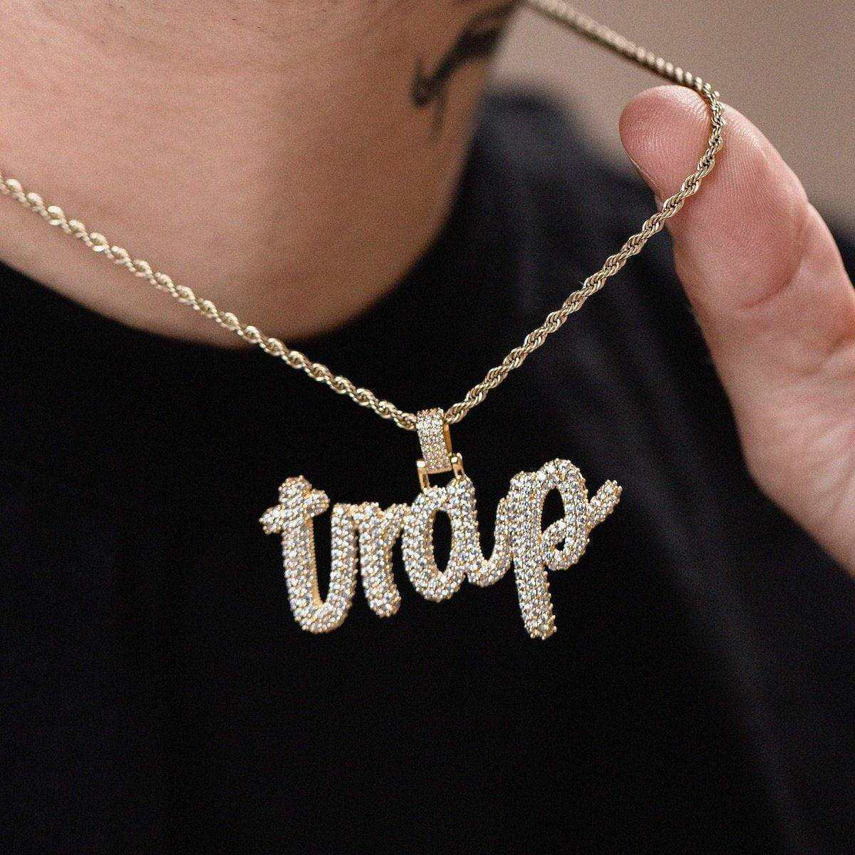 Custom Name Plate Pave Font