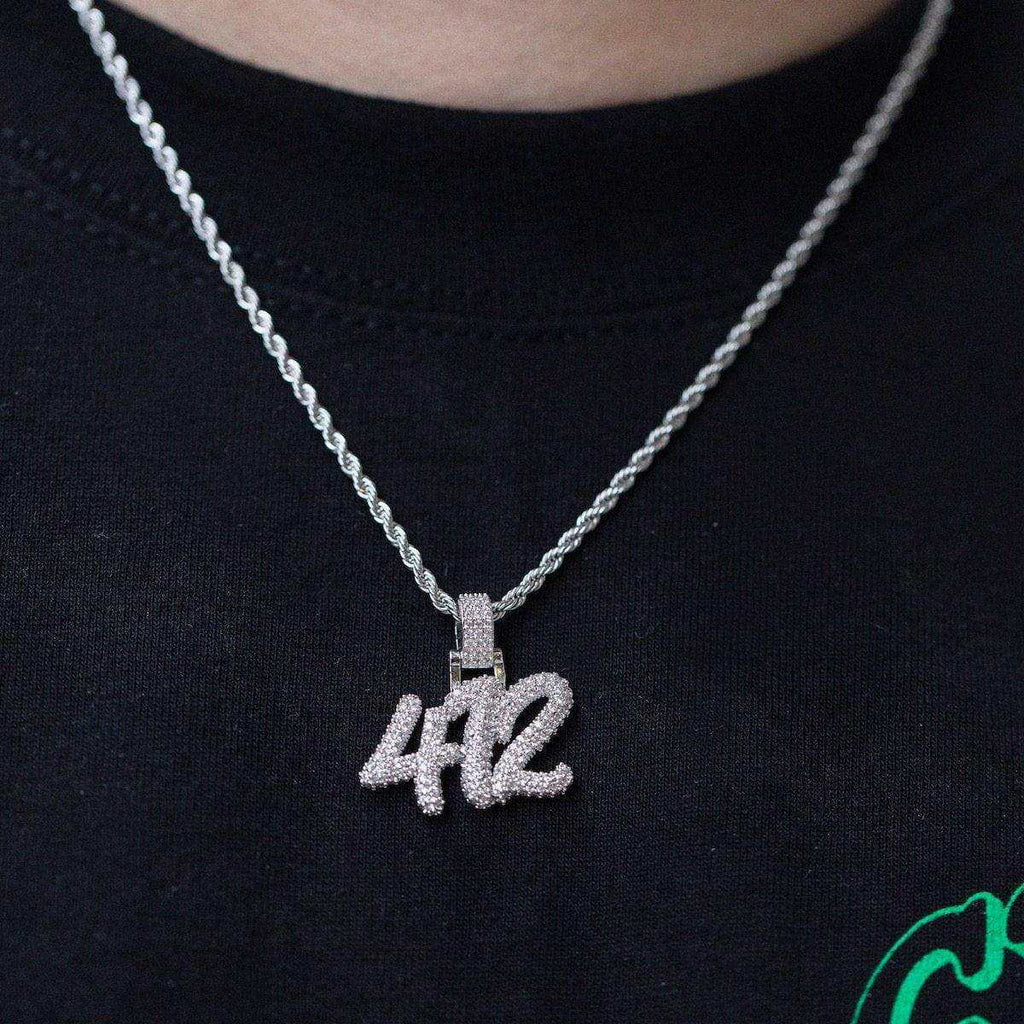 Custom Name Plate Pave Font
