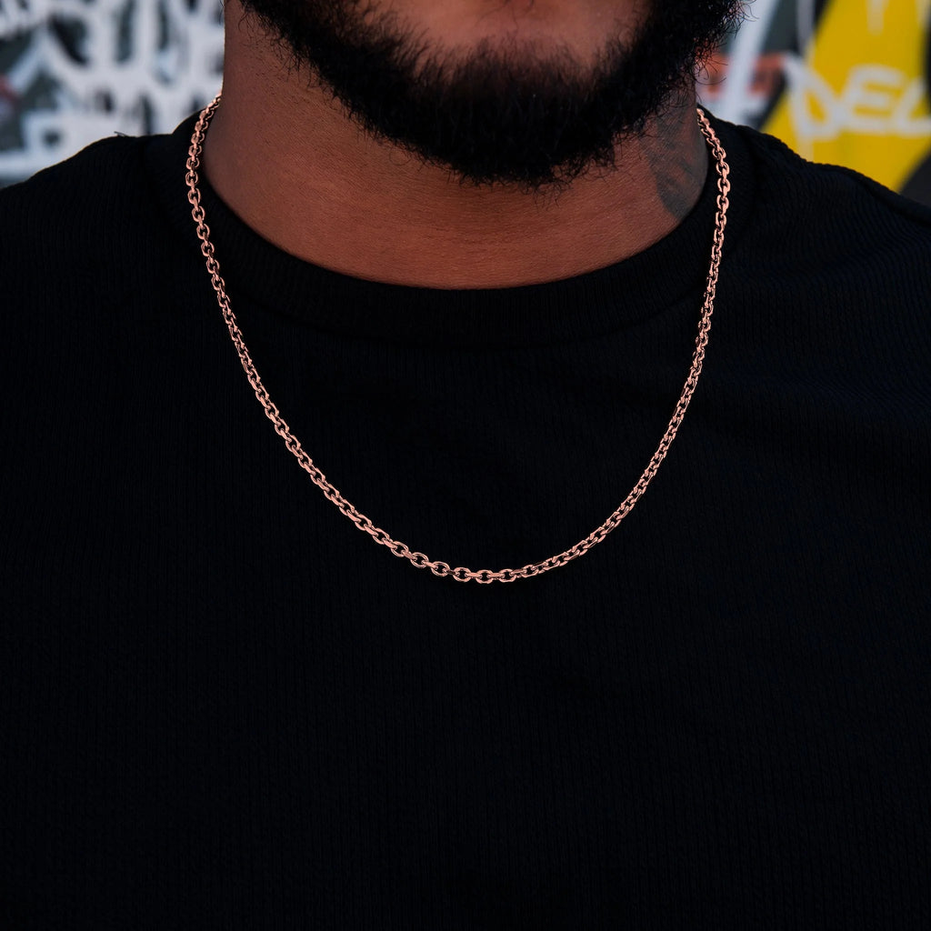 Open Box Chain + Bracelet in Rose Gold - 3.6mm