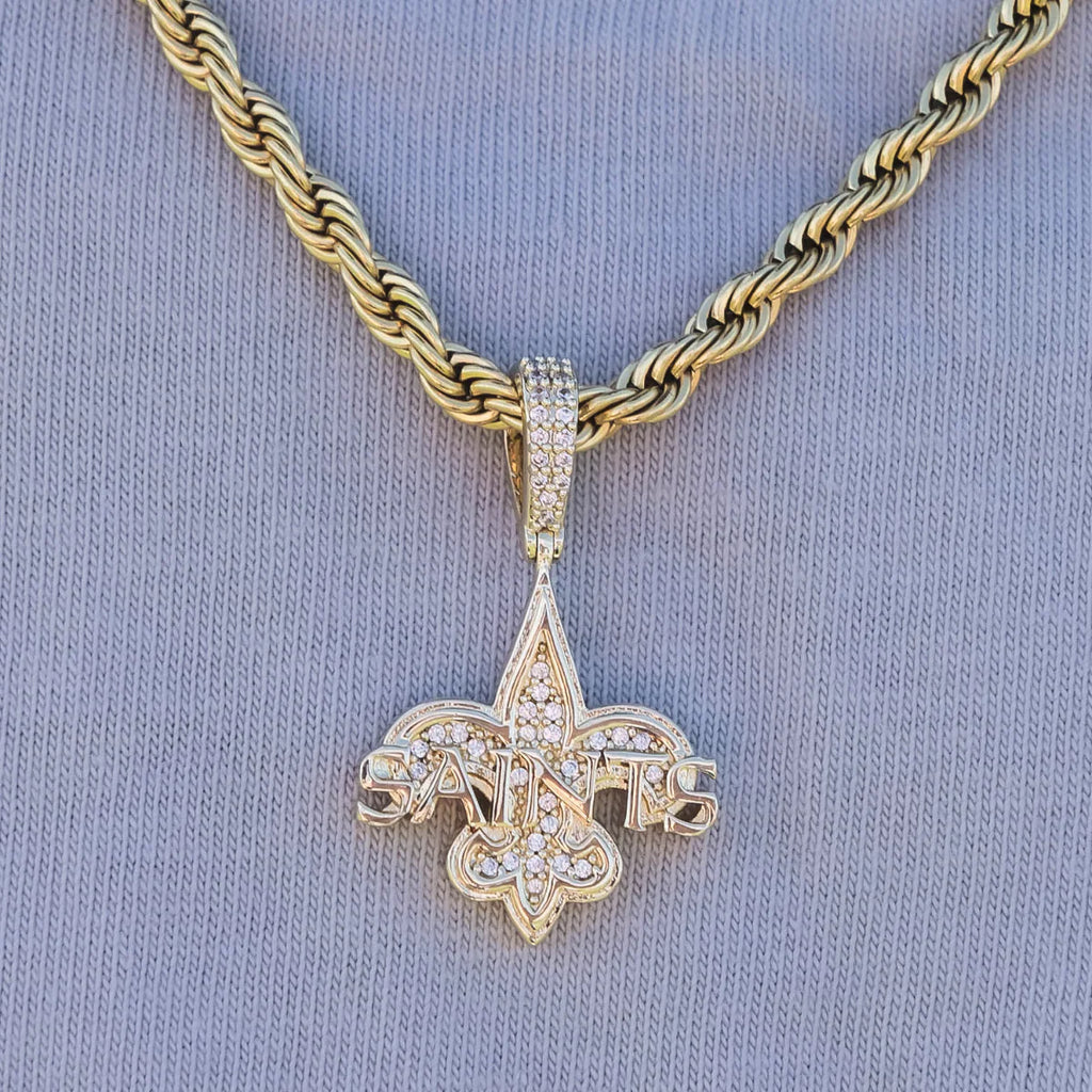 New Orleans Saints Official NFL Micro Logo Pendant