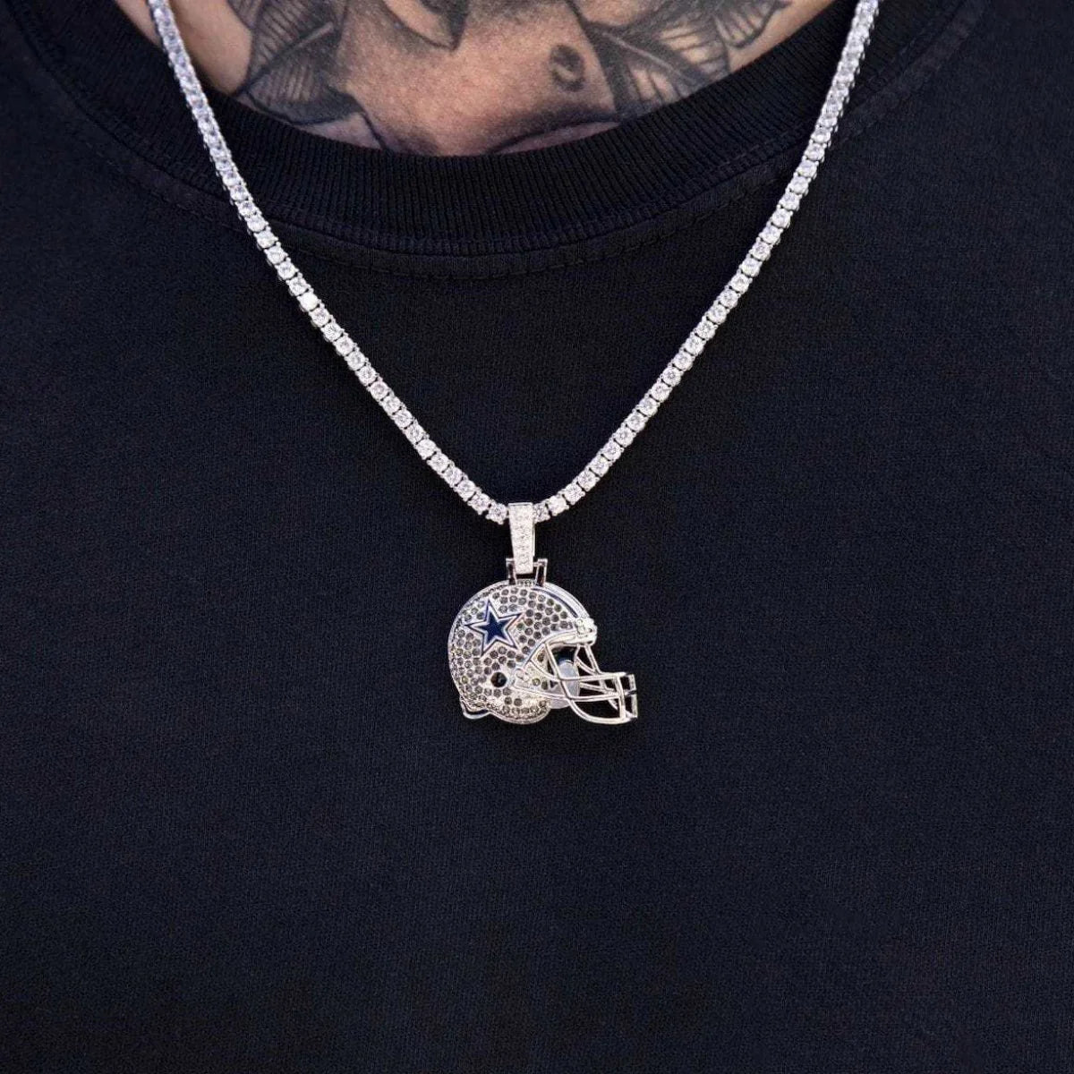 Dallas Cowboys Official NFL Helmet Pendant