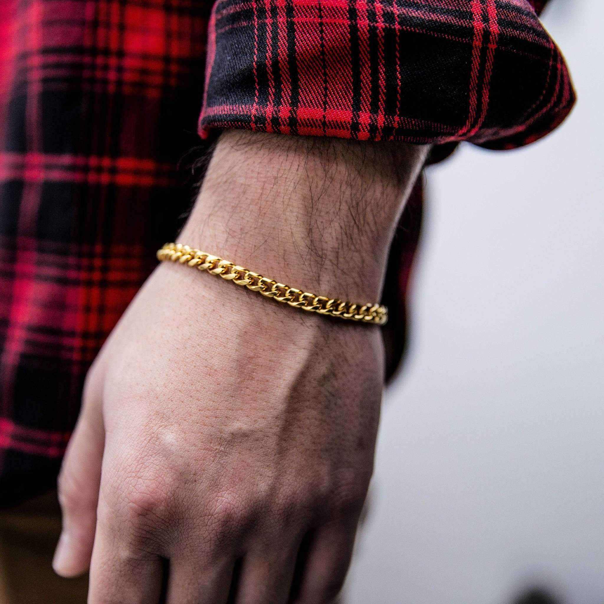 Miami Cuban Chain Bracelet in Yellow Gold Vermeil - 5mm