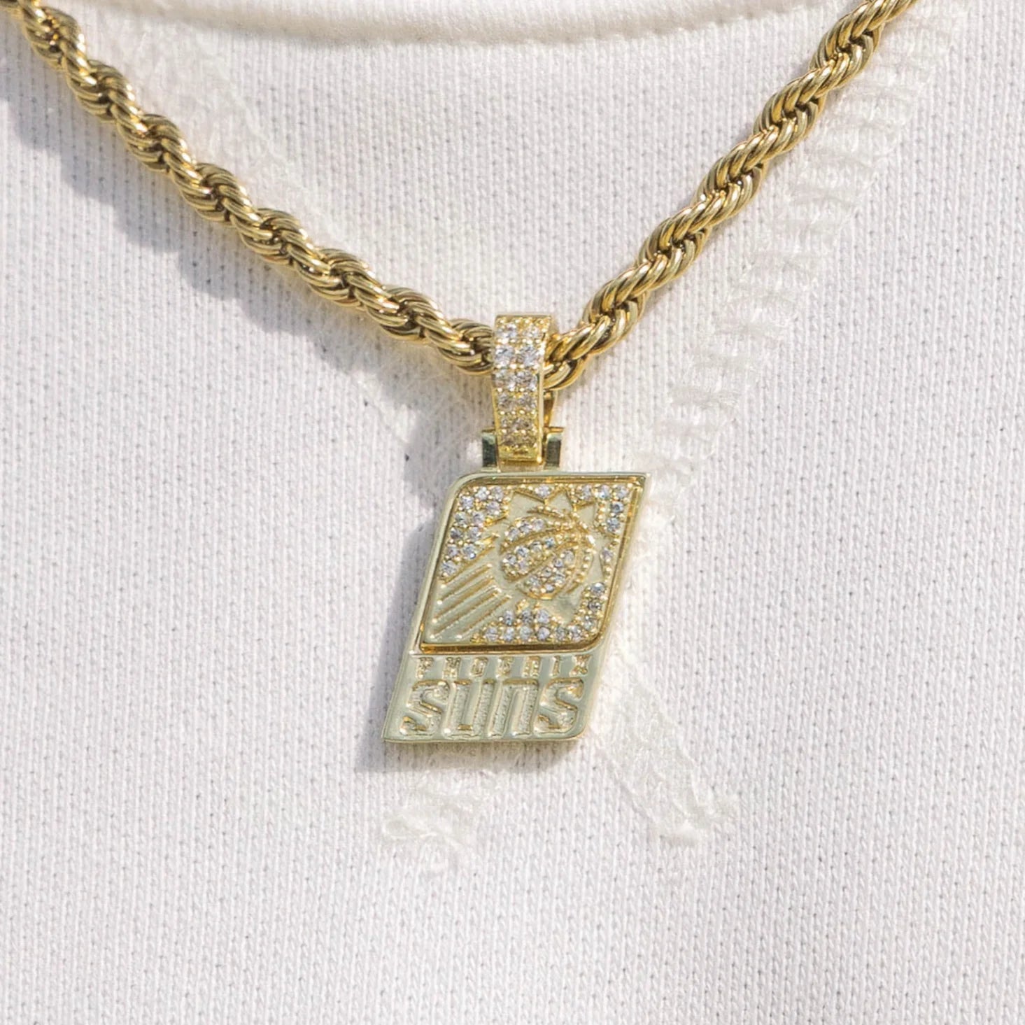 Phoenix Suns Official NBA Micro Logo Pendant