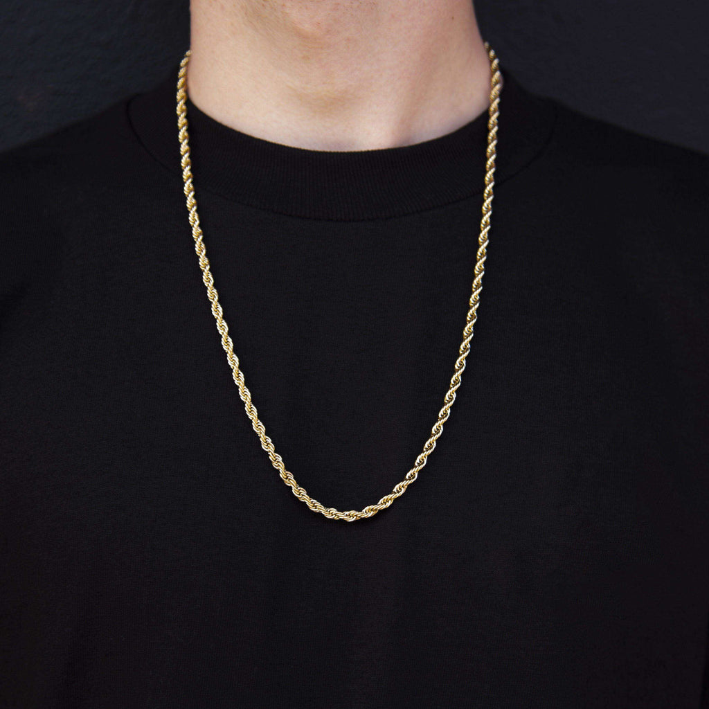 Solid Gold Rope Chain (4mm)