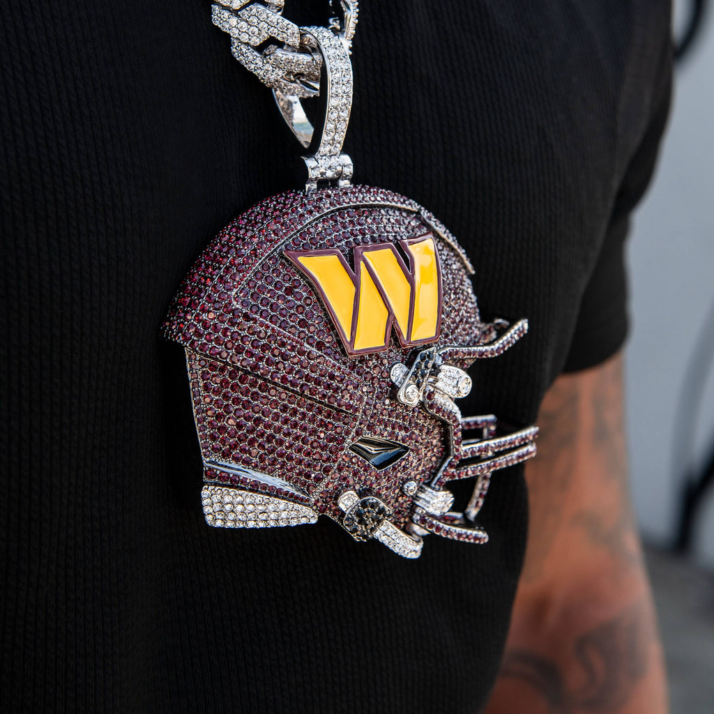 Giant Washington Commanders Official NFL Helmet Pendant