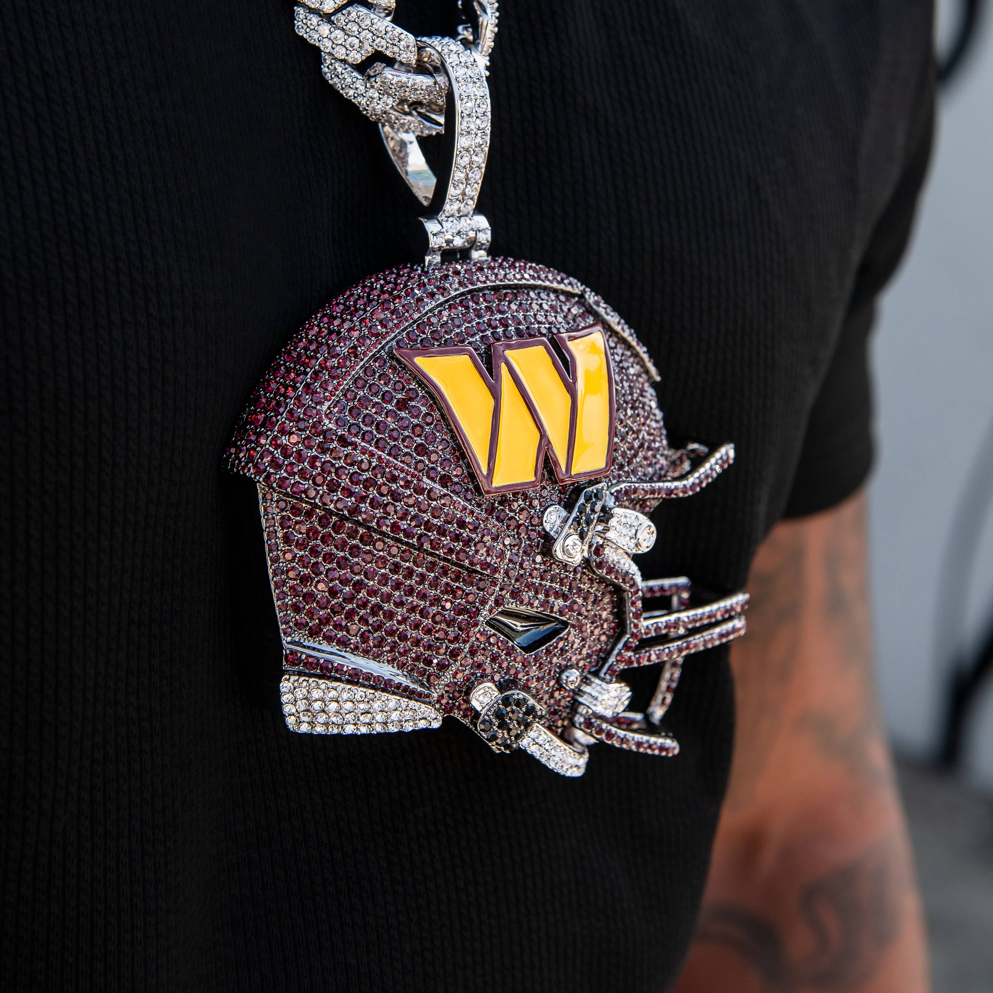Giant Washington Commanders Official NFL Helmet Pendant